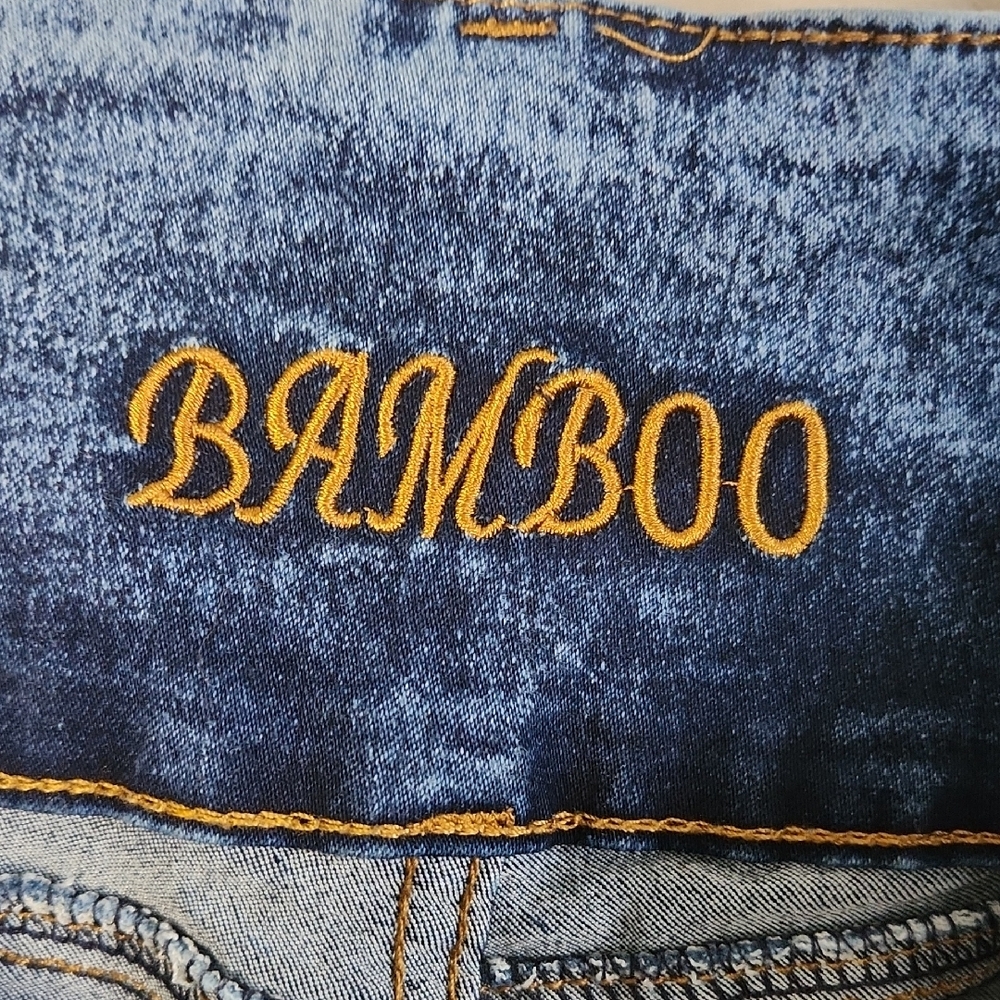 BAMBOO High Rise Light Blue Ripped Jeans - Picture 9 of 9